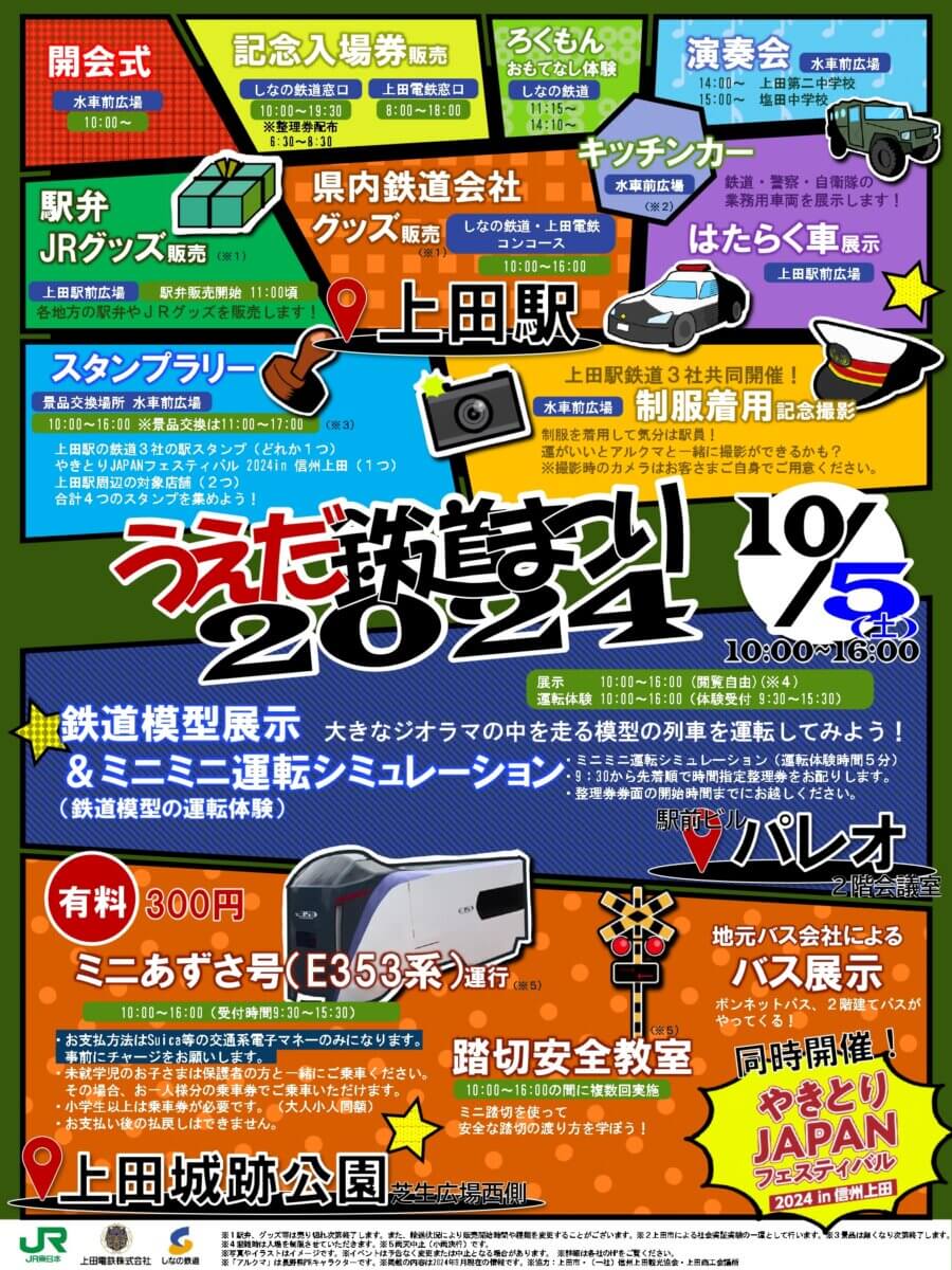 うえだ鉄道まつり2024ポスター